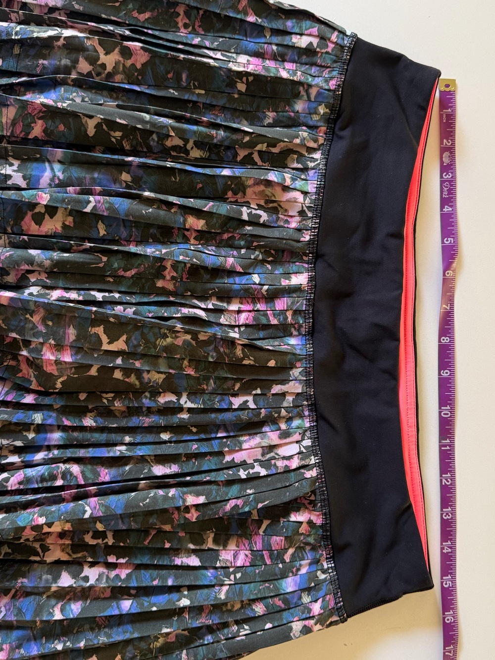 Lululemon Pleated Tennis Skirt Skort Floral - Picture 11 of 13